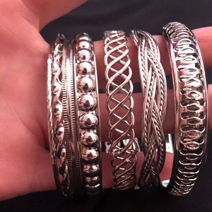 Silver bangles
